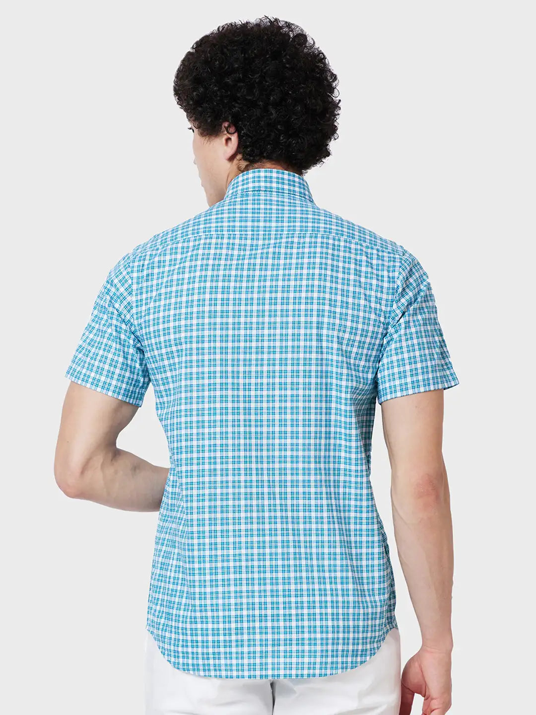 Men Tailored Fit Yellow Shirt