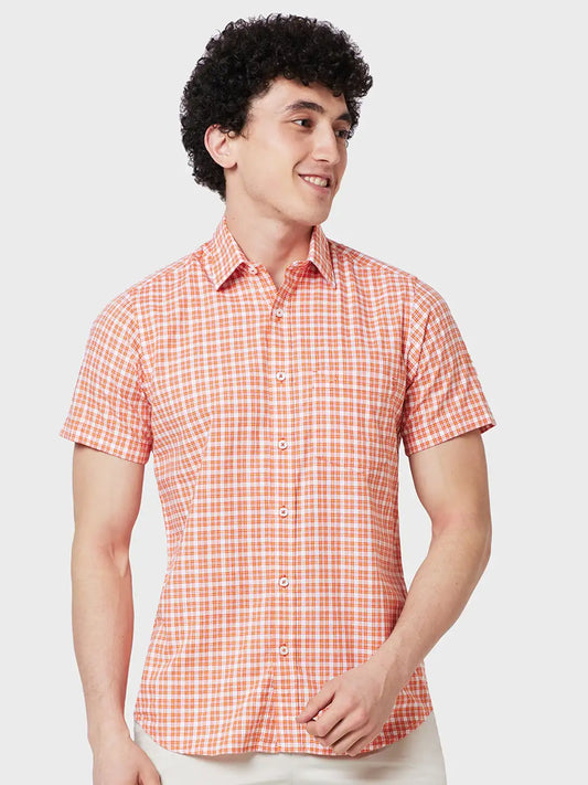 Men Tailored Fit Green Shirt