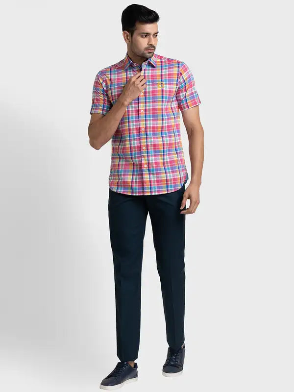 Men Tailored Fit Light Blue Shirt