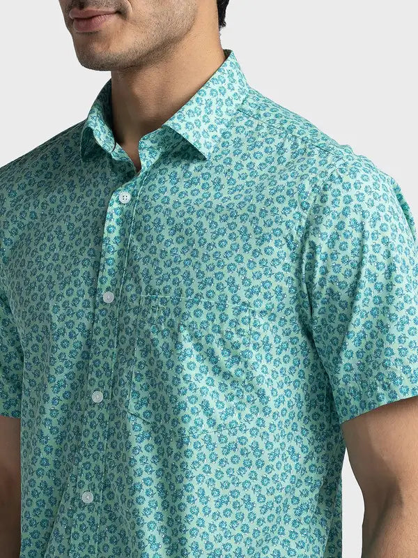 Men Tailored Fit Light Blue Shirt