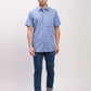 Colorplus Men Red Checks Tailored Fit Cotton Blend Half Sleeve Shirts