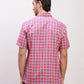 Colorplus Men Grey Print Tailored Fit Cotton Half Sleeve Shirts