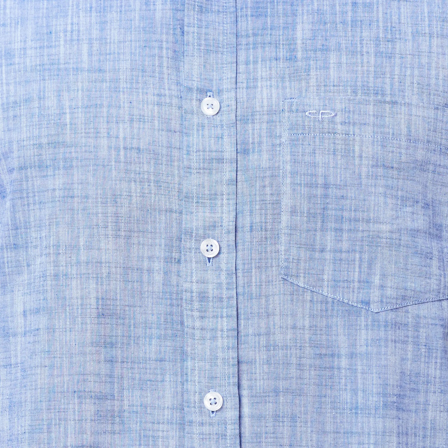 Men Navy Tailored Fit Solid Cotton Half Sleeve Shirts