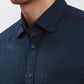 Men Grey Tailored Fit Solid Cotton Half Sleeve Shirts