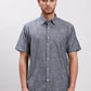 Men White Tailored Fit Solid Cotton Half Sleeve Shirts