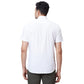 Men Blue Tailored Fit Solid Cotton Half Sleeve Shirts