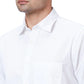Men Blue Tailored Fit Solid Cotton Half Sleeve Shirts
