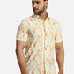 ColorPlus Regular Fit Printed Black Shirt