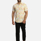 ColorPlus Regular Fit Printed Black Shirt