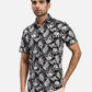 ColorPlus Regular Fit Printed Black Shirt