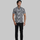 ColorPlus Regular Fit Checkered Black Shirt