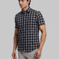 ColorPlus Regular Fit Checkered Dark Grey Shirt