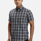 ColorPlus Regular Fit Striped Dark Grey Shirt