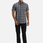 ColorPlus Regular Fit Striped Dark Grey Shirt