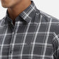 ColorPlus Regular Fit Striped Dark Grey Shirt