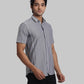 ColorPlus Regular Fit Striped Black Shirt