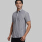 ColorPlus Regular Fit Striped Black Shirt