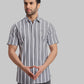 ColorPlus Regular Fit Checkered Medium Orange Shirt