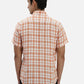ColorPlus Regular Fit Checkered Medium Green Shirt