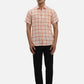 ColorPlus Regular Fit Checkered Medium Green Shirt