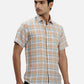 ColorPlus Regular Fit Checkered Dark Green Shirt