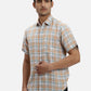 ColorPlus Regular Fit Checkered Dark Green Shirt