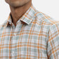 ColorPlus Regular Fit Checkered Dark Green Shirt