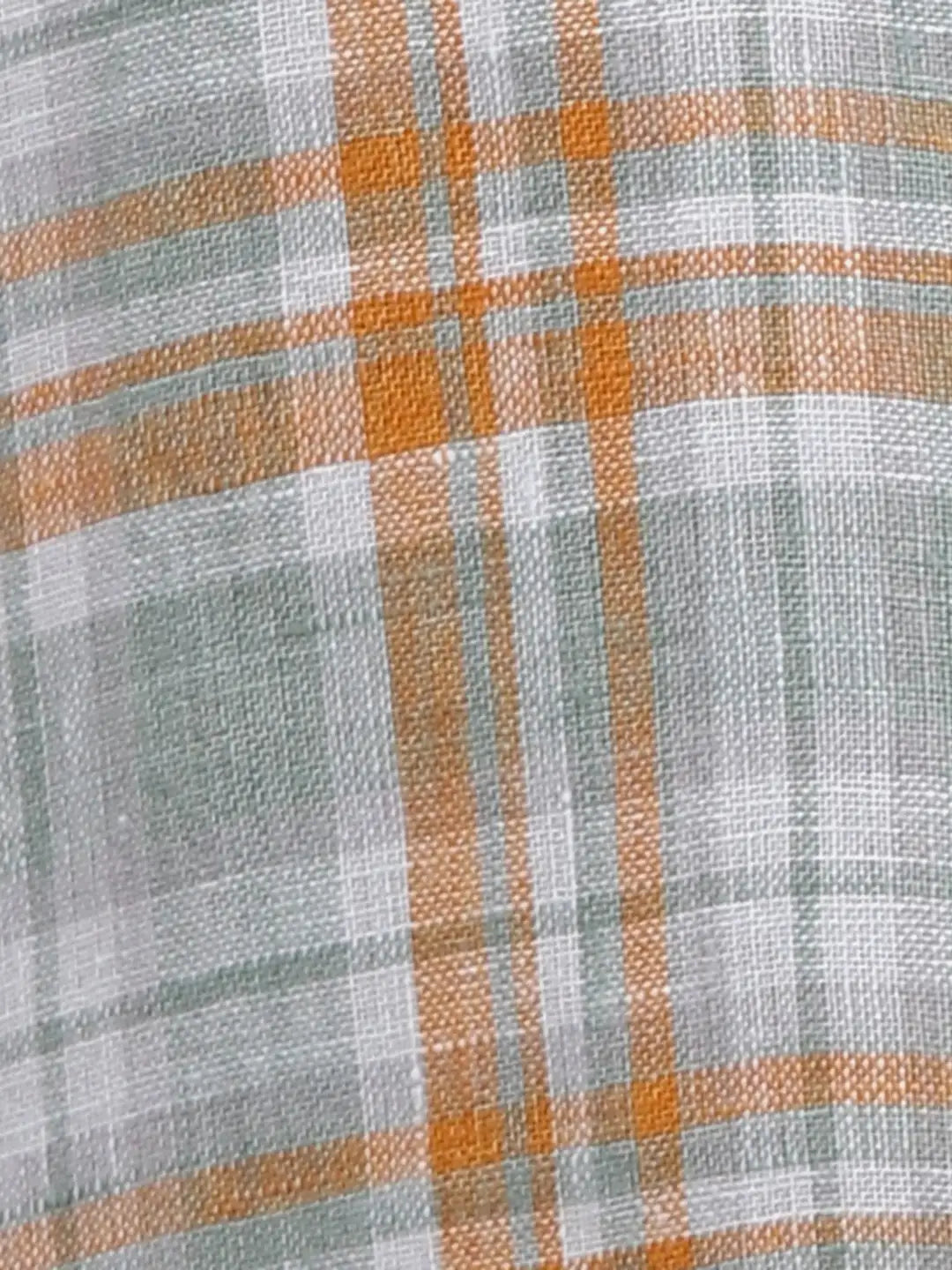 ColorPlus Regular Fit Checkered Dark Green Shirt