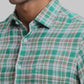 ColorPlus Regular Fit Checkered Dark Brown Shirt