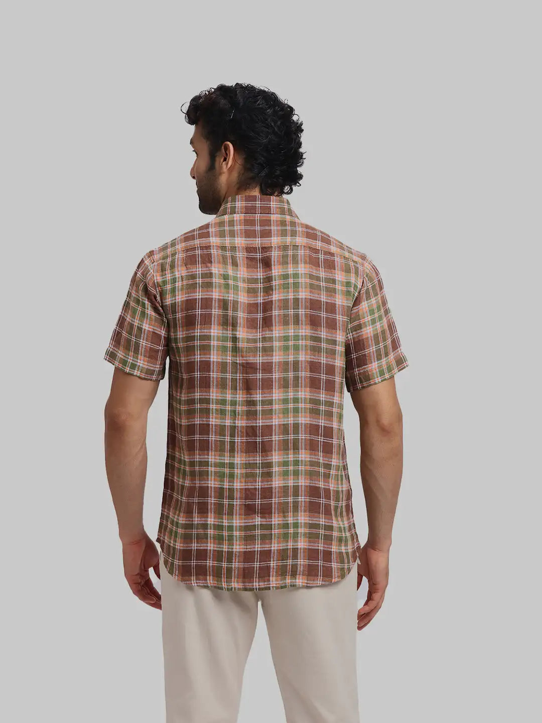 ColorPlus Regular Fit Striped White Shirt