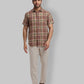 ColorPlus Regular Fit Striped White Shirt