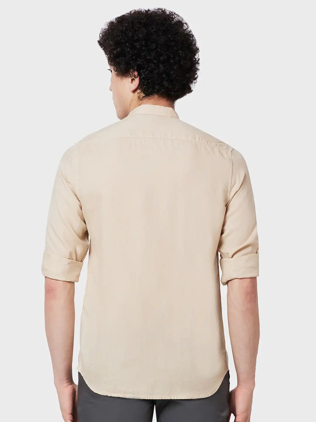 Men Tailored Fit Blue Shirt
