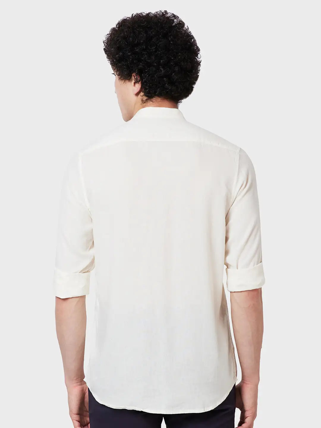 Men Tailored Fit Brown Shirt