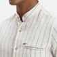 ColorPlus Regular Fit Striped Light Green Shirt