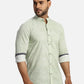ColorPlus Slim Fit Solid Medium Green Trouser