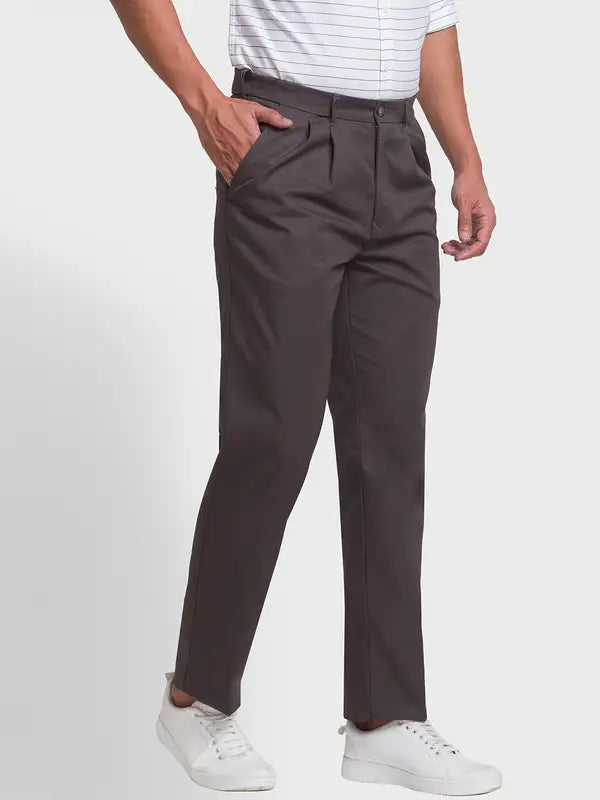 Men Custom Fit Black Trouser