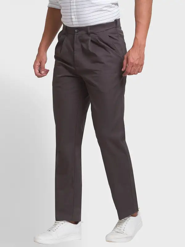 Men Custom Fit Black Trouser