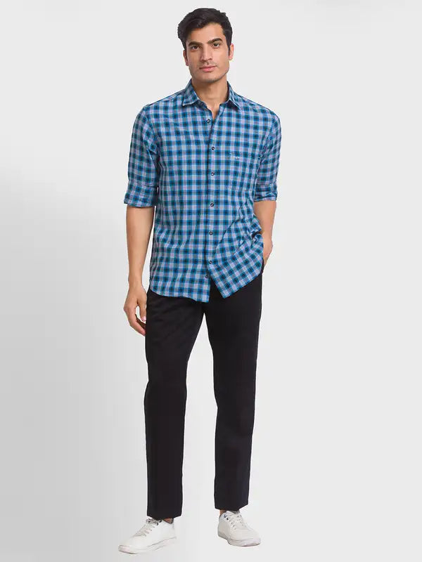 Men Regular Fit Black Chinos