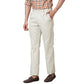 Men Grey Custom Fit Solid Piece Dyed Cotton Trouser