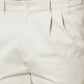 Men Grey Custom Fit Solid Piece Dyed Cotton Trouser