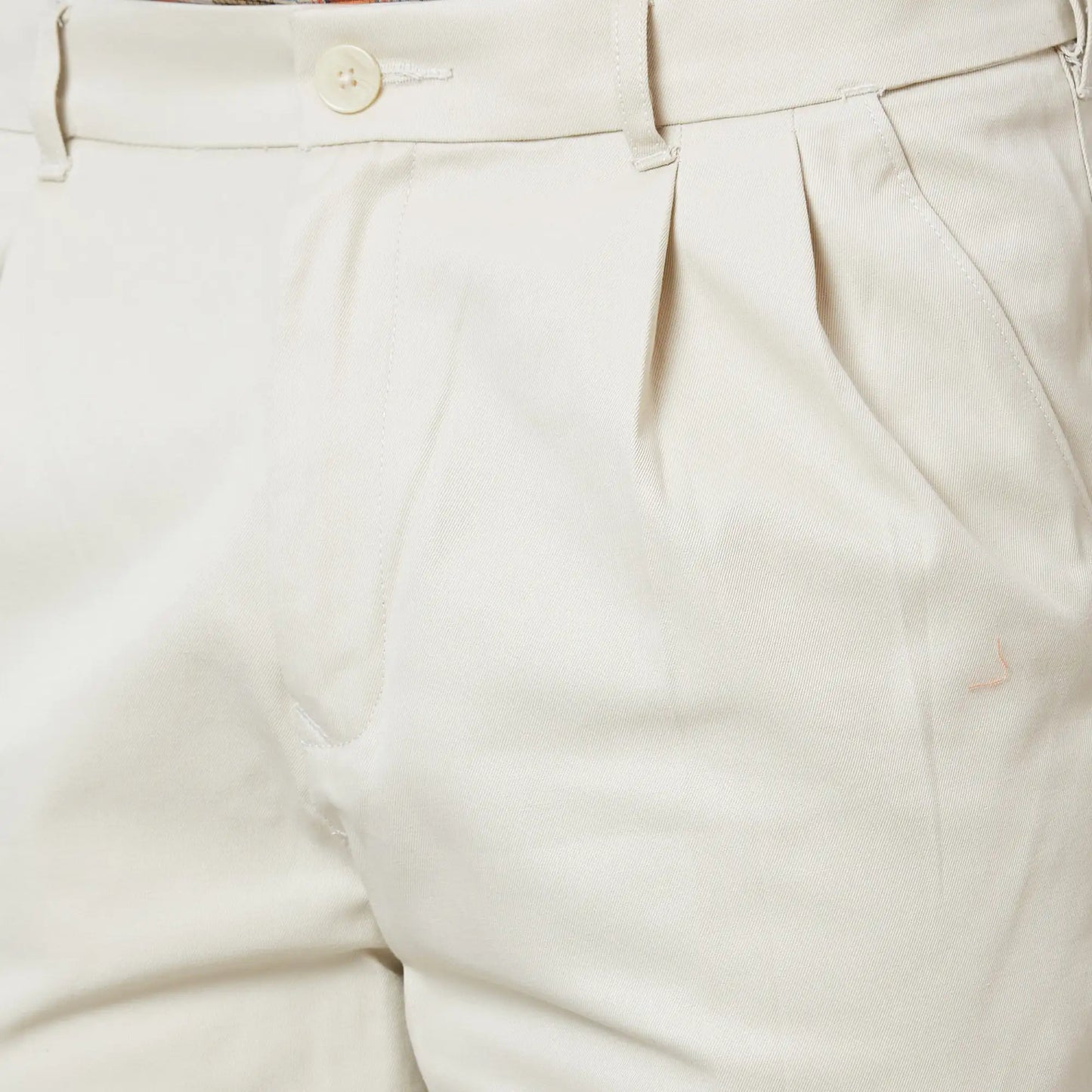 Men Grey Custom Fit Solid Piece Dyed Cotton Trouser