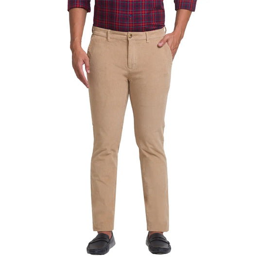 Men Contemporary Fit Dark Grey Trouser