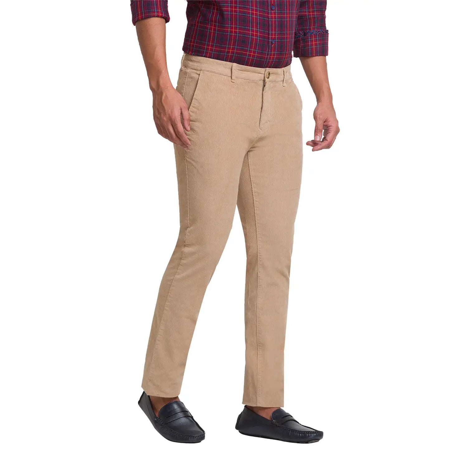 Men Contemporary Fit Dark Grey Trouser