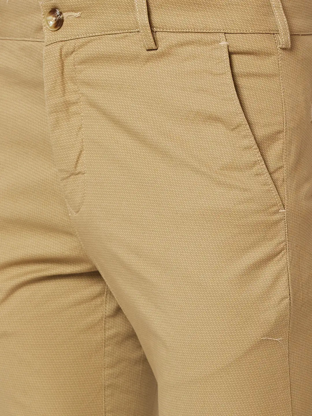 Men Contemporary Fit Grey Trouser