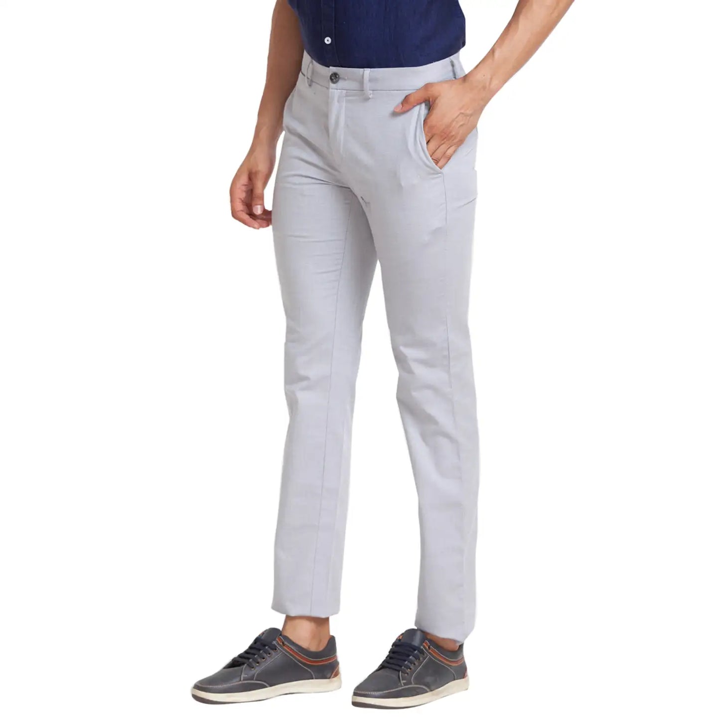 Men Regular Fit Green Trouser