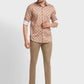 Men Regular Fit Green Chinos