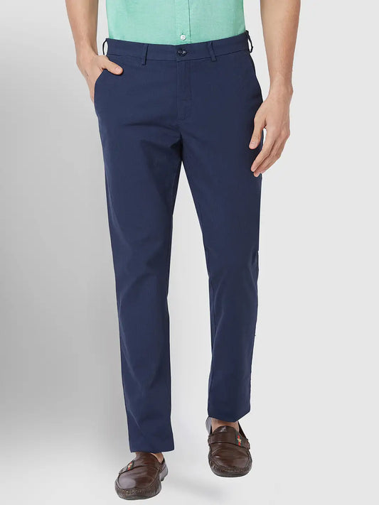 Men Contemporary Fit Khaki Trouser