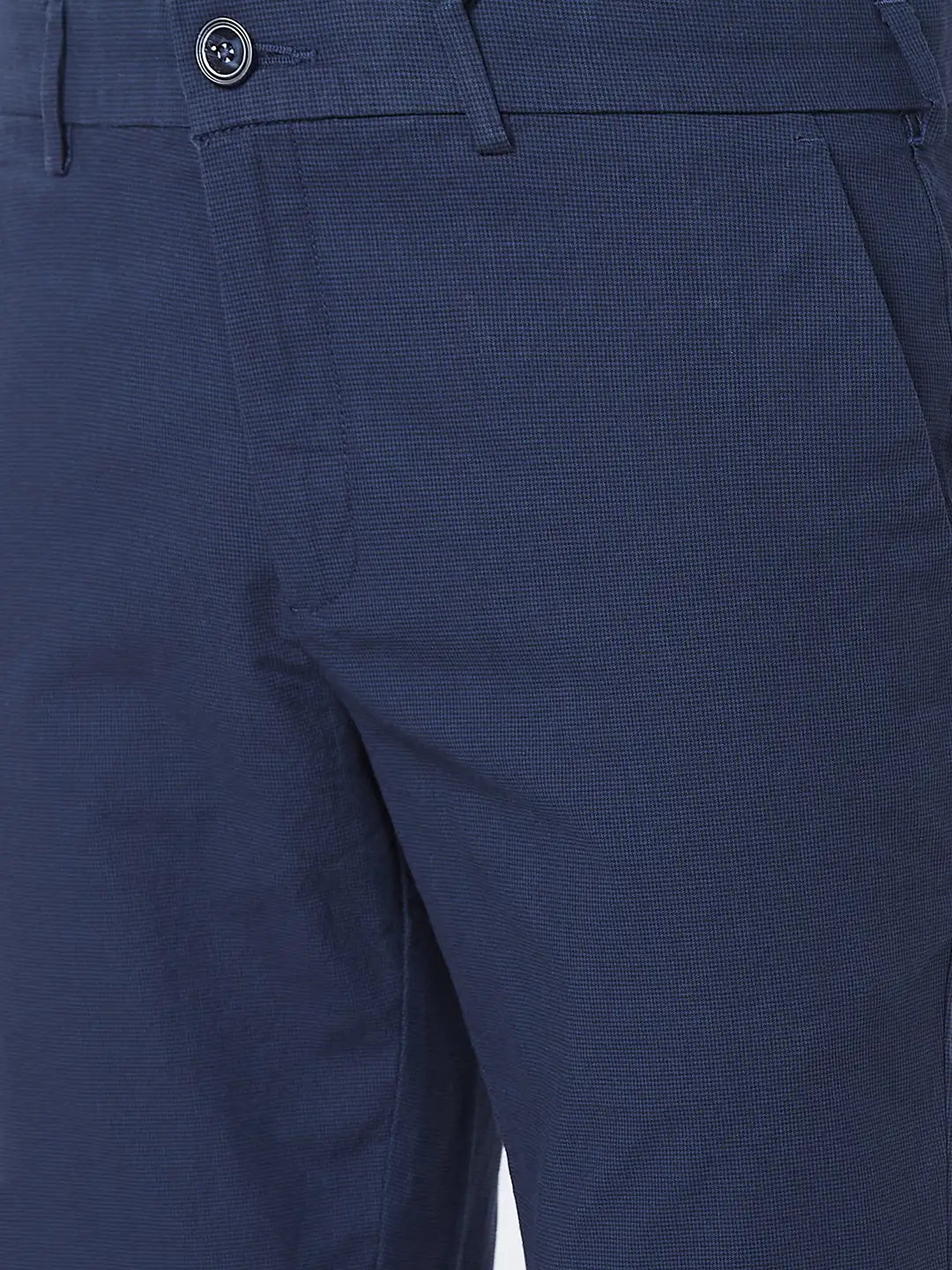 Men Contemporary Fit Khaki Trouser