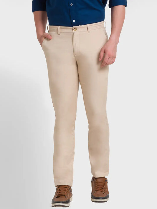 Men Regular Fit Green Trouser