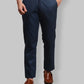 Men Slim Fit Blue Trouser
